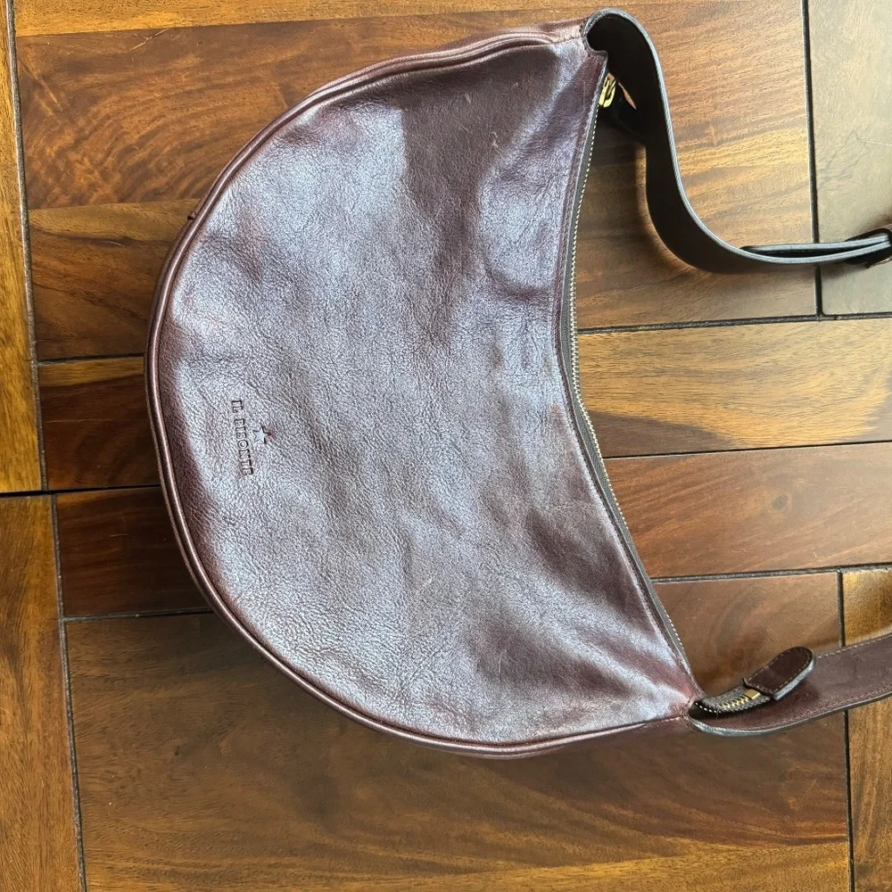 Il Bisonte Oliveta Leather Hobo Bag Caffe - Picture 12 of 14